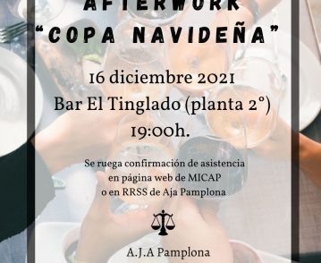 Afterwork. Copa Navideña organizada por AJA